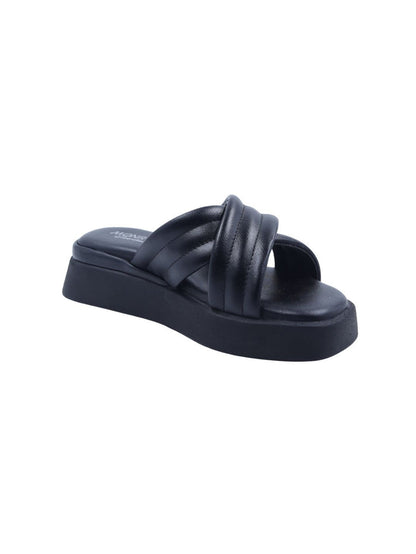 Luma Black Wedge Heels