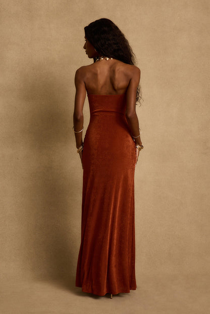 Madonna Rust Maxi Dress