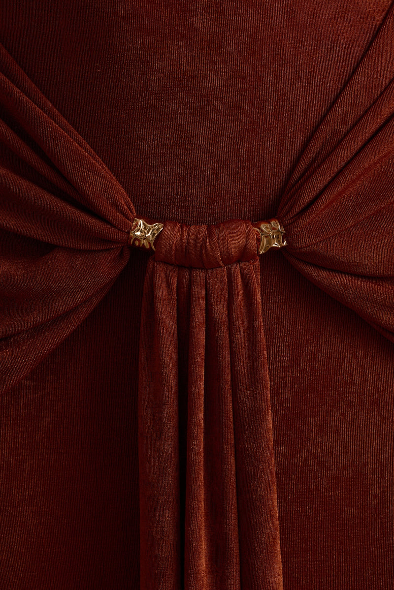 Madonna Rust Maxi Dress