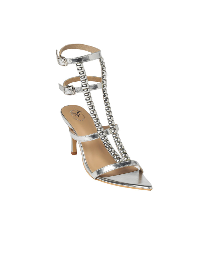 Maeve Silver Kitten Heels