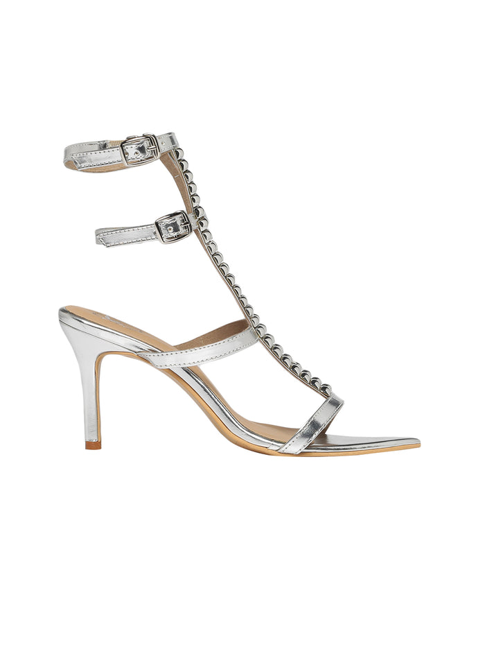 Maeve Silver Kitten Heels