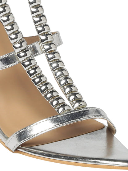 Maeve Silver Kitten Heels