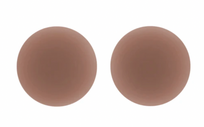 Close-up of the Magic Nipple Covers - CARAMEL showcasing the fabric texture and design details.