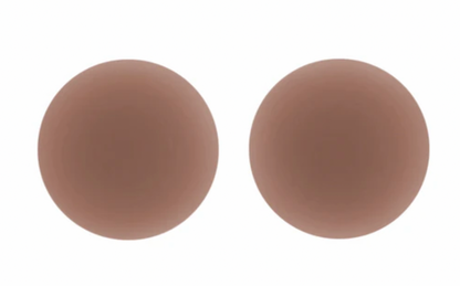 Close-up of the Magic Nipple Covers - CARAMEL showcasing the fabric texture and design details.