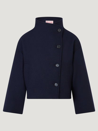 GEDEON night wool short coat, packshot by Rouje