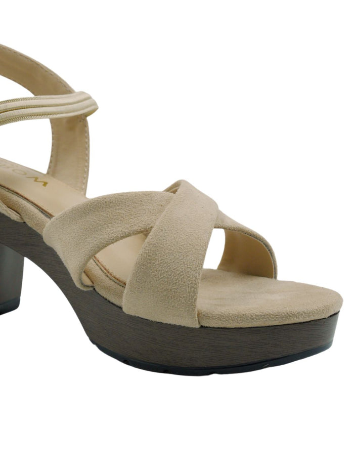 Maria Cream Block Heels