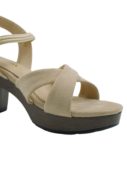 Maria Cream Block Heels