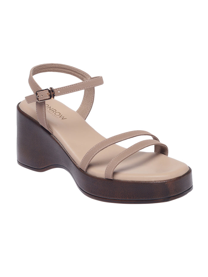Marley Beige Wedge Heels