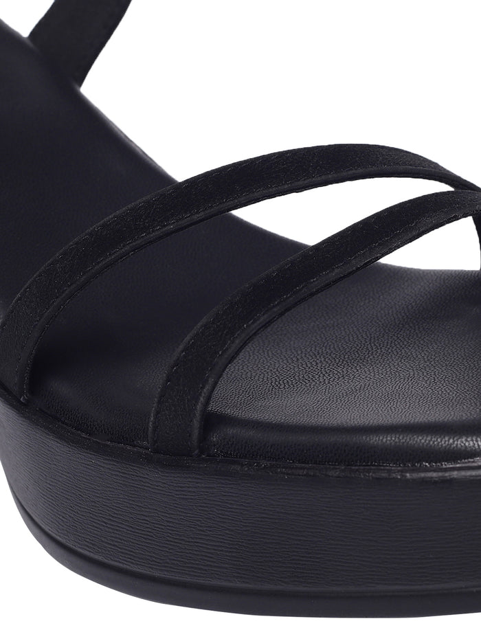 Marley Black Wedge Heels