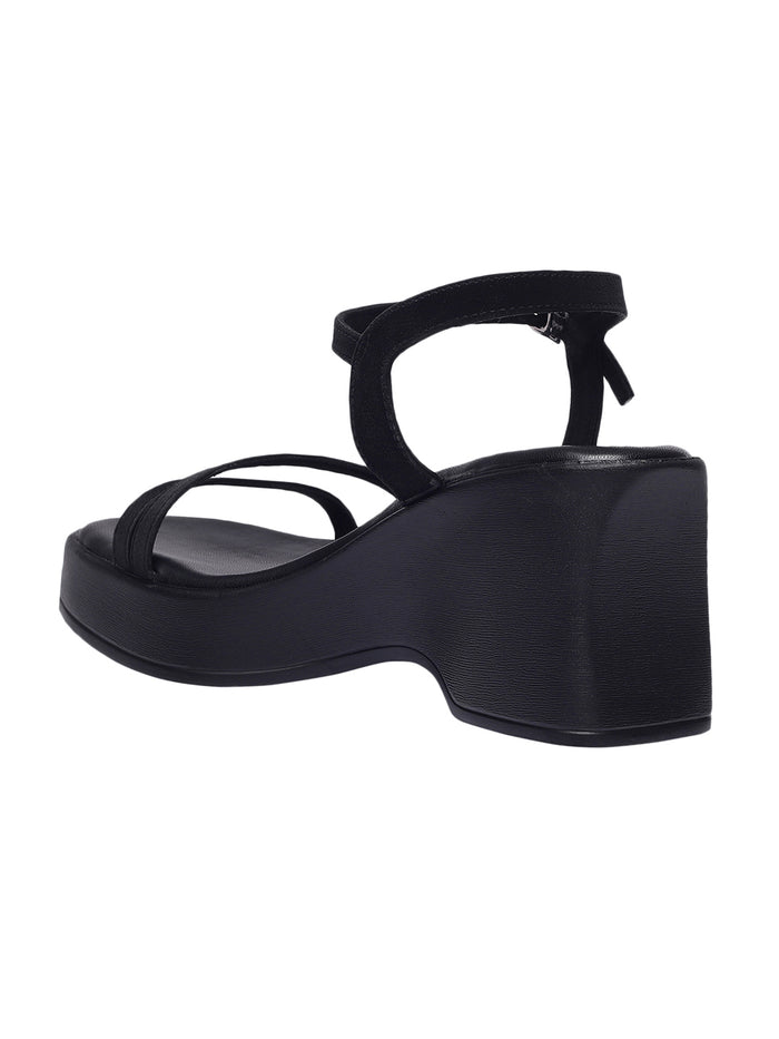 Marley Black Wedge Heels