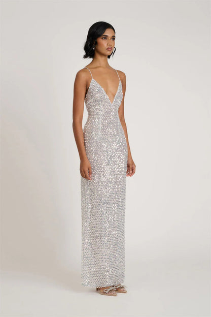 Mevia Gown - Silver
