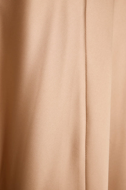 Mirabella Champagne Satin Maxi Dress