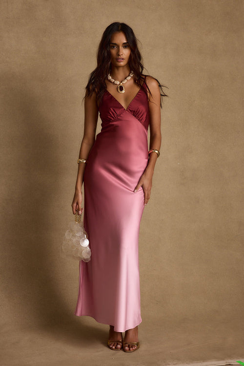 Maxi dress with elegant accents, a vacation maxi dress essential.