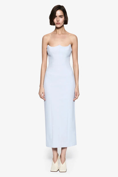 Misha Avatus Crepe Midi Dress - Skywriting