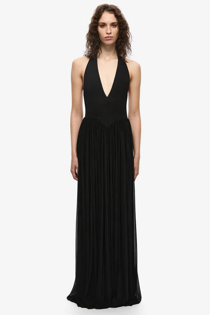 Misha Ophelia Jersey Dress - Black