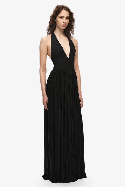 Misha Ophelia Jersey Dress - Black