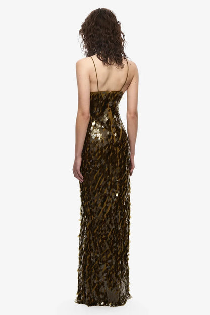 Misha Sapphire Sequin Maxi Dress - Plantation