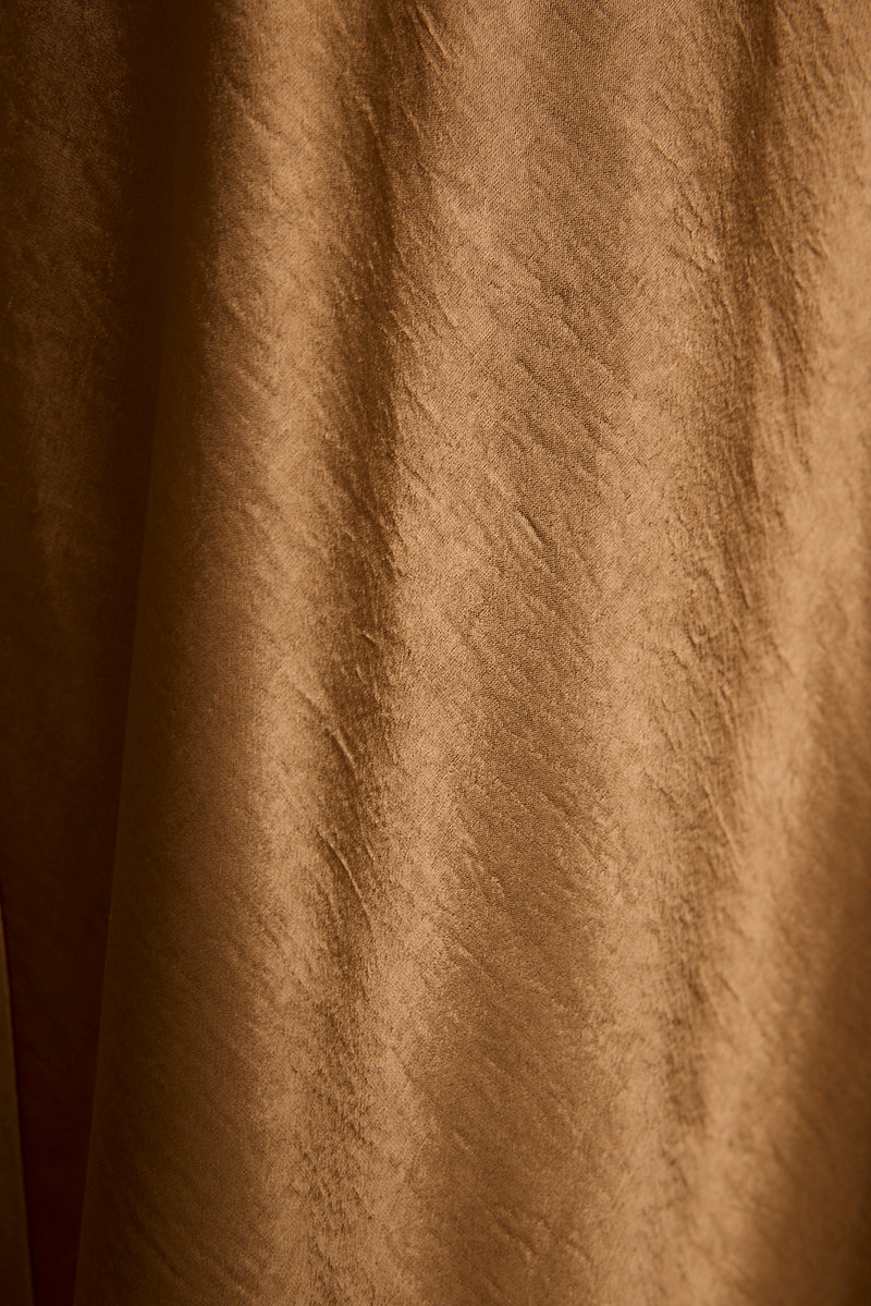 Natalia Bronze Strapless Maxi Dress