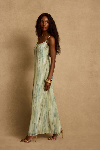 Nerissa Sage Chiffon Maxi Dress