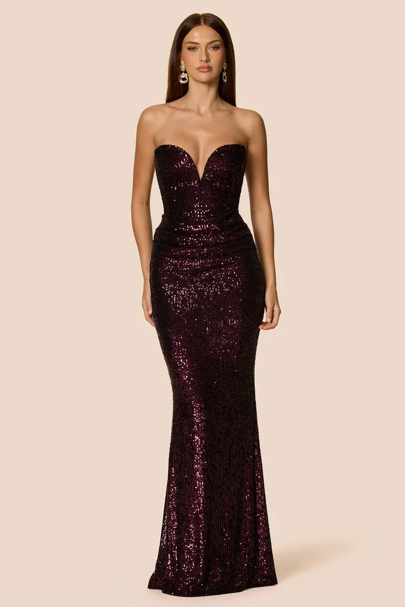 Nookie Dante Maxi Dress - Boysenberry
