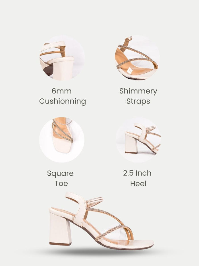 Orlena Cream Block Heels
