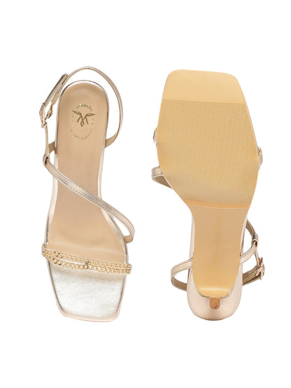 Piper Rose Gold Kitten Heels