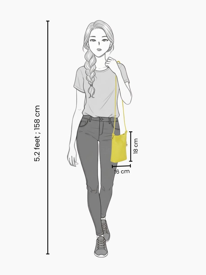 Piqo Lemon Green Sling Bag