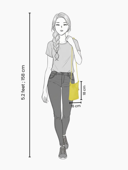 Piqo Lemon Green Sling Bag