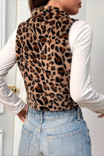 Pocketed Winter Quilted Fleece Vest