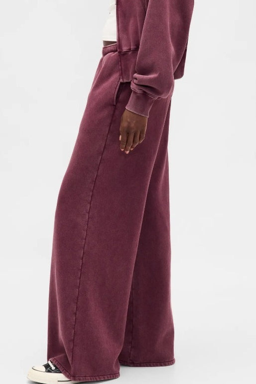 Retro Solid Hooded Zipper Loose Two Piece Set