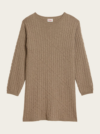 Packshot of Dareen beige knit short dress