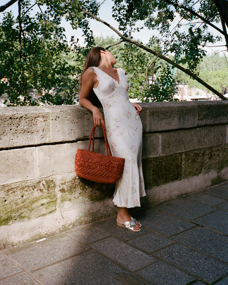 MINETTE Garden Party floral long lace dress, additional styled view by Rouje