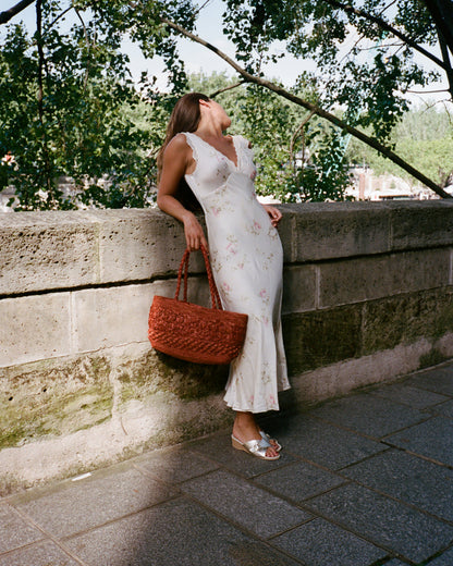 MINETTE Garden Party floral long lace dress, additional styled view by Rouje