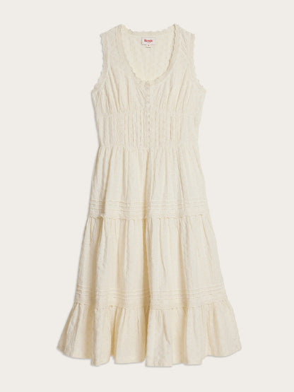 Roselene white maxi dress, flat packshot