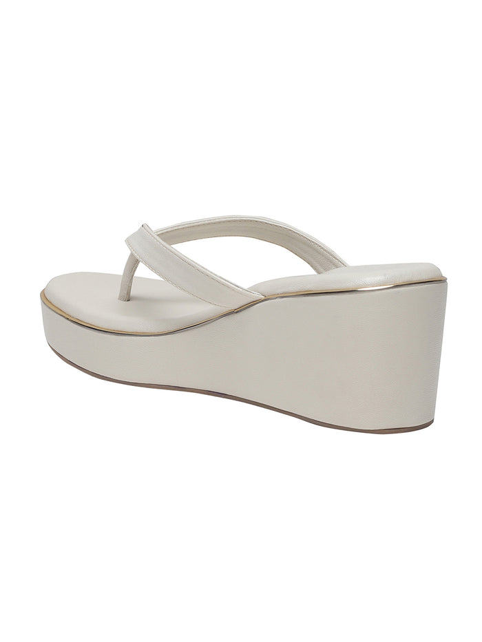 Rosalie Cream Wedge Heels