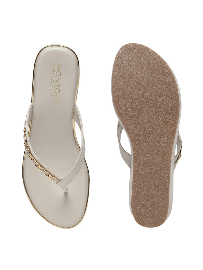 Rosalie Cream Wedge Heels