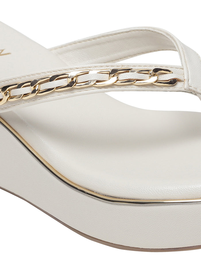 Rosalie Cream Wedge Heels