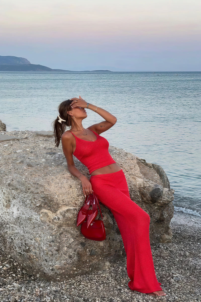 Sexy Off Shoulder Cami Maxi Skirt Set