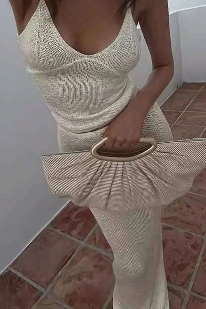 Sexy Off Shoulder Cami Maxi Skirt Set