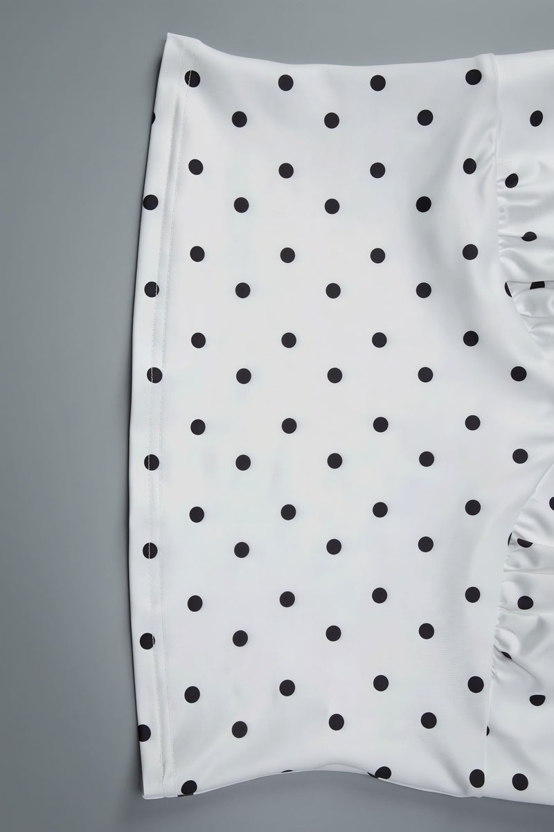 Sexy Polka Dot Cami Fitted Skirt Set