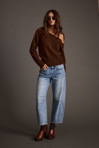 Back view of the piece showing the silhouette and fit.