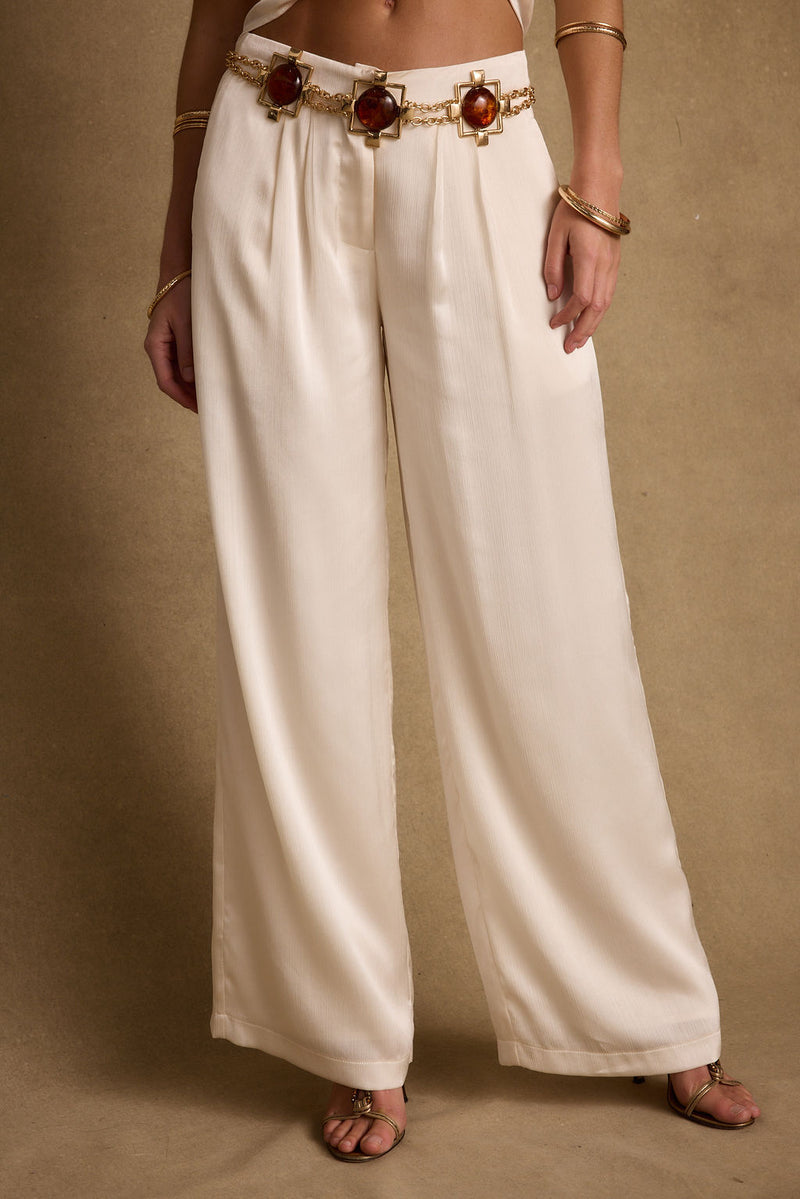 Close-up of the Shop The Look: White Heat showcasing the fabric texture and design details.