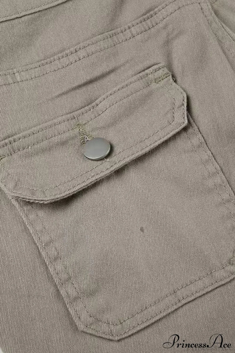Skinny Low Rise Vintage Bootcut Cargo Pants