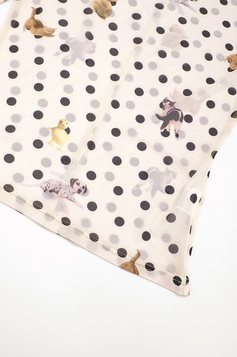 Slim Fit Short Length Animal Print Blouse
