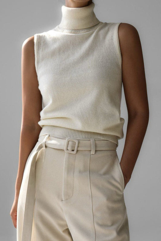 Slim Turtleneck Knit Top