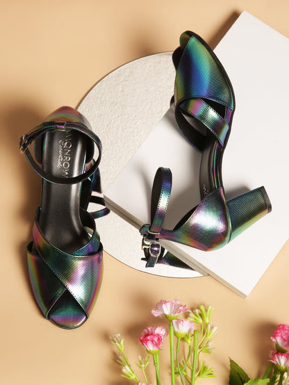 Sofia Black Block Heels