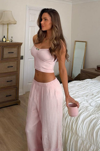Soft Relaxed Cami Pants Two Piece Set