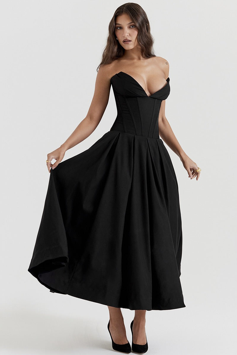 Strapless Corset A-Line Party Dress