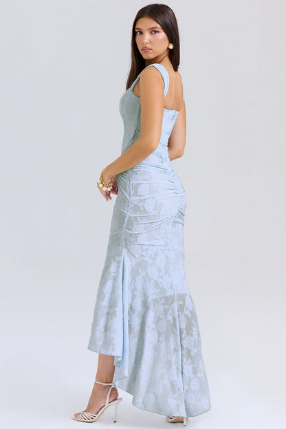 Stretch Mesh Jacquard Mermaid Formal Dress