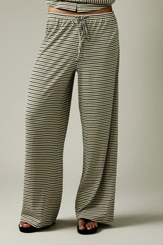 Stripe Button Cord Easy Two Piece Set
